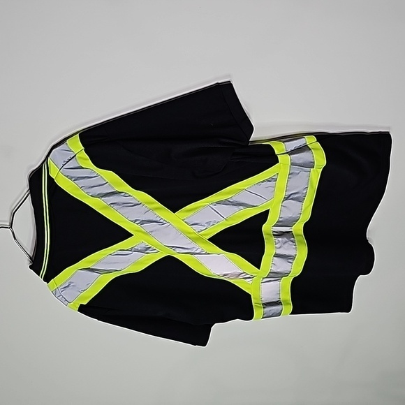 Pioneer XL black reflective class 1 level 2 storm master traffic short sleeve - Picture 4 of 7